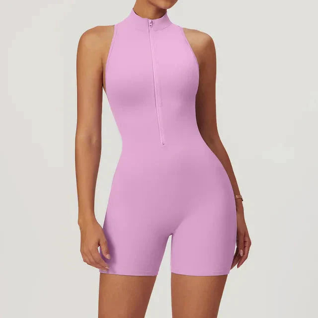 Chic Regent Zip-Up Jumpsuit for Effortless Style