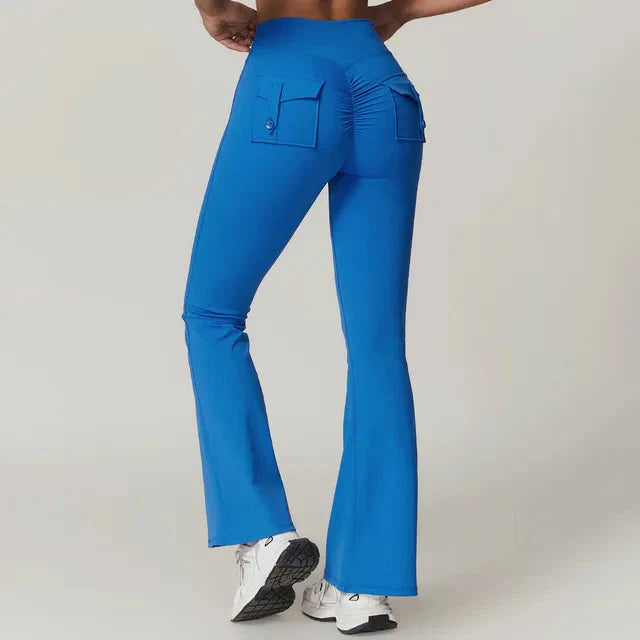 Stylish League Flared Pocket Leggings for Ultimate Comfort and Versatility