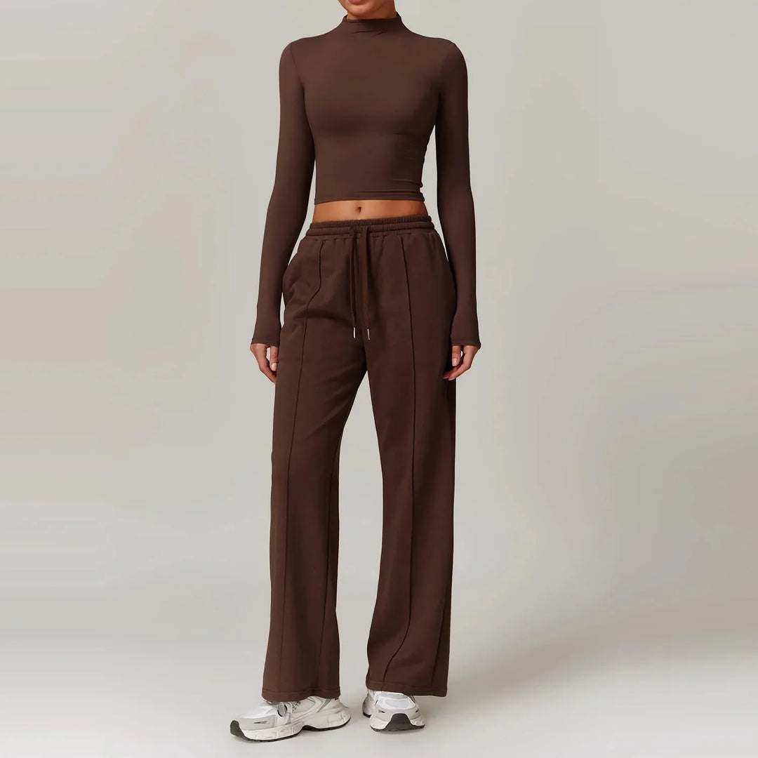 Synergy Fitness Ensemble - Stylish Long Sleeve & Perfect Fit Pants
