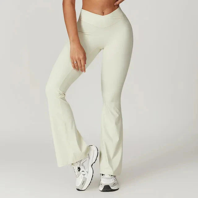 Chase Elegant High-Waisted Flared Trousers