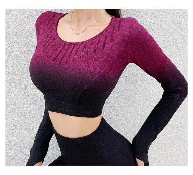 Chic Ombre Striped Blouse