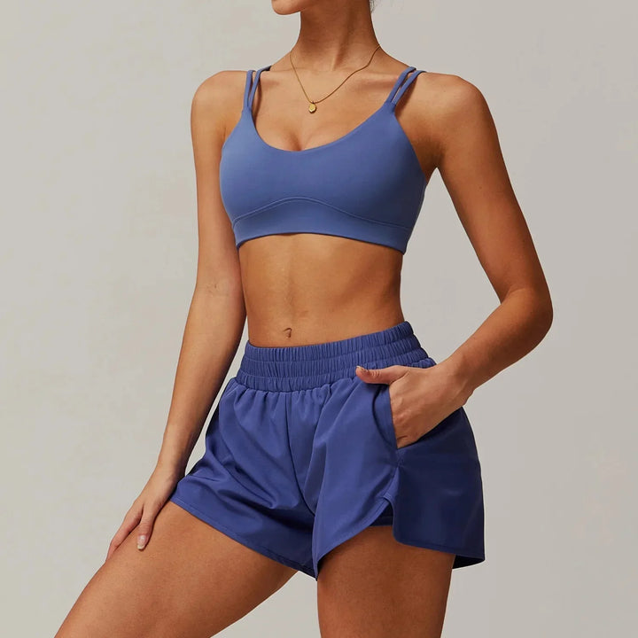 Personalized Gym Ensemble - Stylish Shorts & Matching Top
