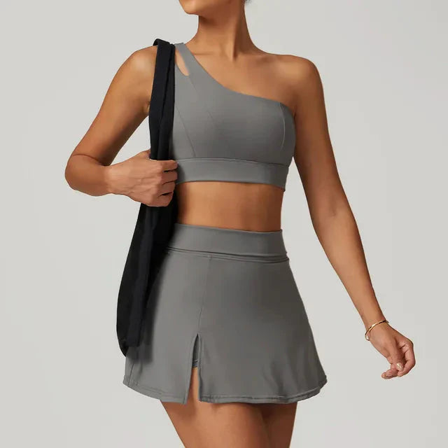 Dynamic Performance Sports Set - Stylish Skirt & Top Combo