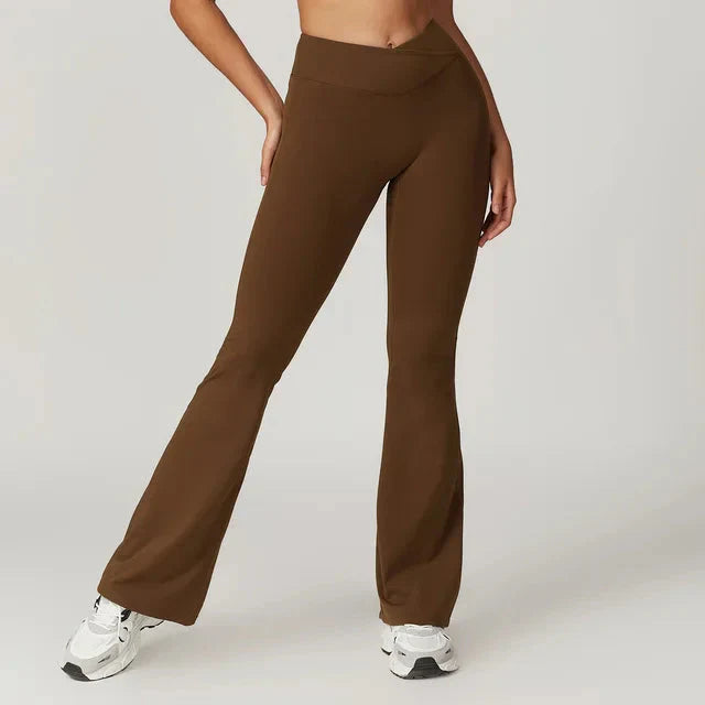 Chase Elegant High-Waisted Flared Trousers