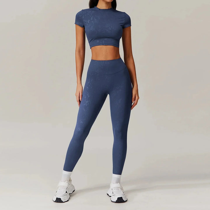 Elevate Your Workout: Stylish Leggings and Top Gym Set