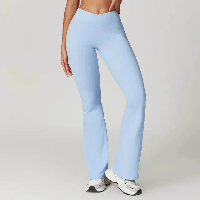 Chase Elegant High-Waisted Flared Trousers