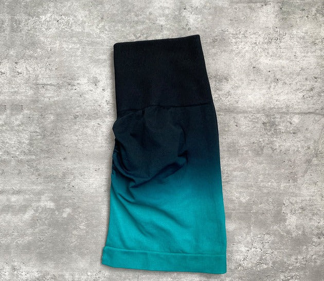 Vibrant Gradient Seamless Performance Shorts